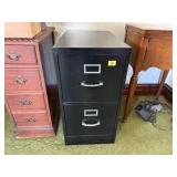 Two drawer letter size filing cabinet