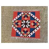 Boho fringed rug