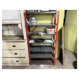 Metal shelving unit, no contents included