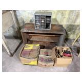 Boxes of hardware, organizer