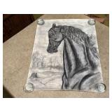 Horse black & white sketch