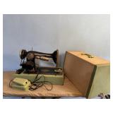 Portable Singer sewing machine
