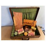 Suitcase, pantyhose, hair trimmer, travel kit