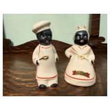 Black Americana salt & pepper shakers