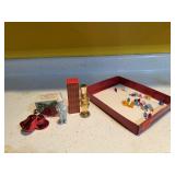 Christmas cologe bottles, bulbs