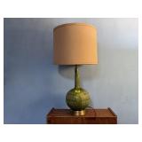 Vintage green table lamp