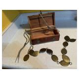 Cedar jewelry box, slip tie, fashion belt