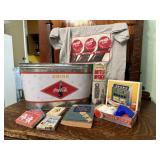 Coca Cola Drink tub, t-shirt, poker chips, cards
