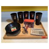 Roma Ware bowls, owl drinkware, picks