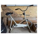 Stationary exercise bicycle