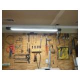 Tool contents of workbench wall panel