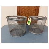 Vintage minnow buckets (2)