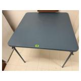Folding card table