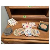 Mixed lot of drink coasters