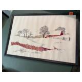 Barn needlepoint