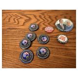 Korean War commemorative, political buttons