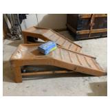 Wheel chocks, automotive ramps