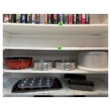 Baking pans, muffin tins, bundt pans, cookie sheet
