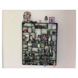 Curio shelf, contents included