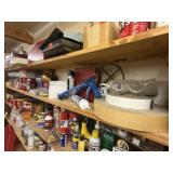 Shop supplies, caulk guns, hardware, screens