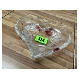 Crystal heart dish