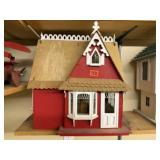 Handcrafted dollhouse, contents included