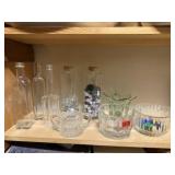 Bottles, glassware, filler included