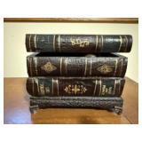 Book stack clock, wristwatch