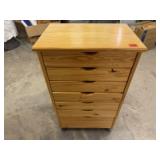 Rolling storage cabinet, contents included