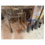 Post hole diggers, tile spade
