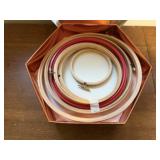 Box of embroidery hoops