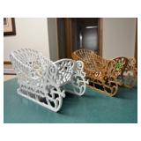 Woodcrafted sleighs (2)