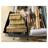 Paint trays, rollers, supplies