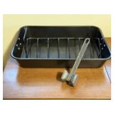 Roasting pan, meat tenderizer