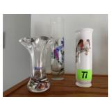 Floral vases (3)