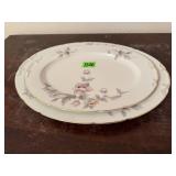Floral china platters (2)