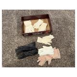 Vintage youth, adult dress, driving gloves