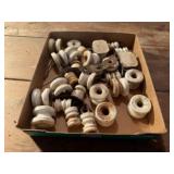 Porcelain switches, insulators