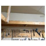Contents of TOP workbench wall, wrenches