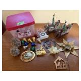 Tote of Christmas ornaments