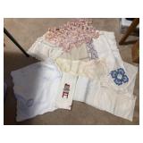 Needlepoint, doilies, vintage & handmade linens