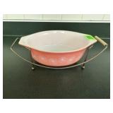 Pyrex casserole dish, stand, no lid included