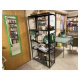 Metal shelving unit, no contents included