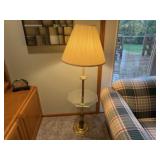 Floor lamp table