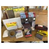 Sand paper, sand belts, blocks