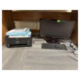 22" Computer monitor, keyboard, router, printer
