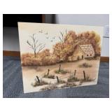 Farm canvas painting