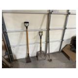 Scraper, flat shovel, hoe (3)