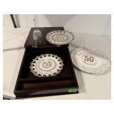 Display box, 50th Anniversary plates, bell