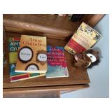 Anna Quindlen books, plush squirrel